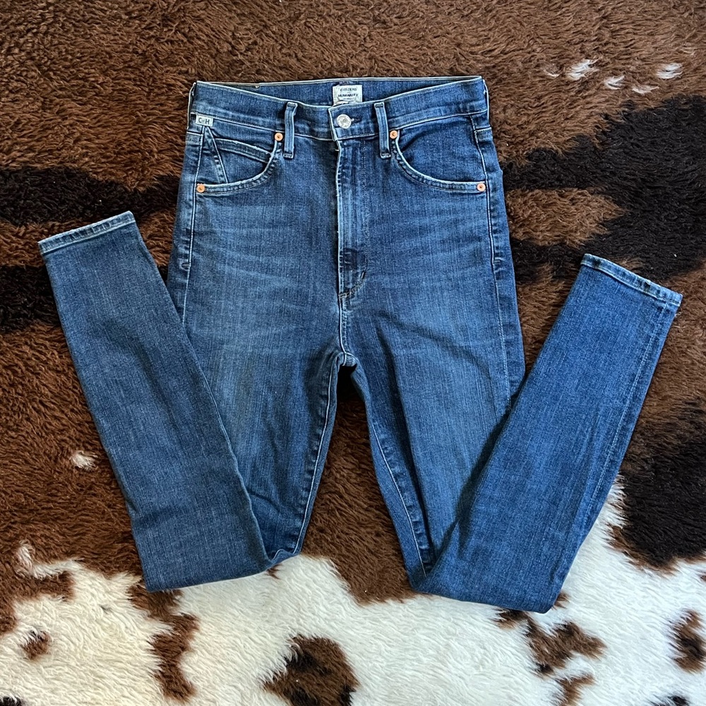 Citizens of Humanity made in USA Chrissy Uber high rise skinny jeans